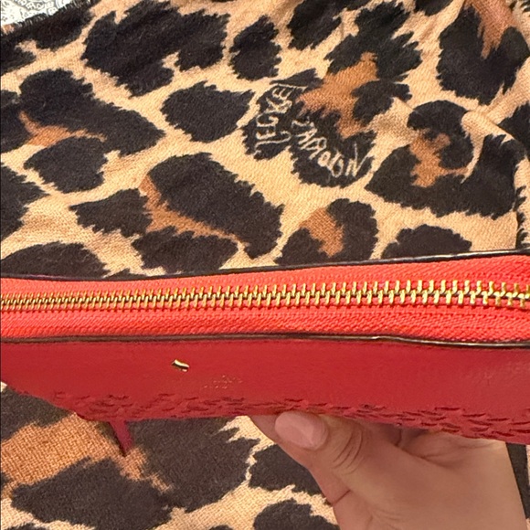 Kate Spade Red Textured Wallet - Picture 5 of 8